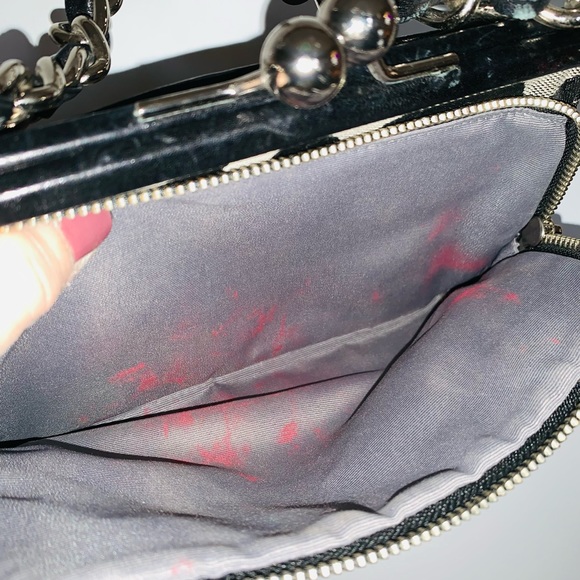 Womans Black Gray Coach small purse shoulder bag. - Picture 10 of 12